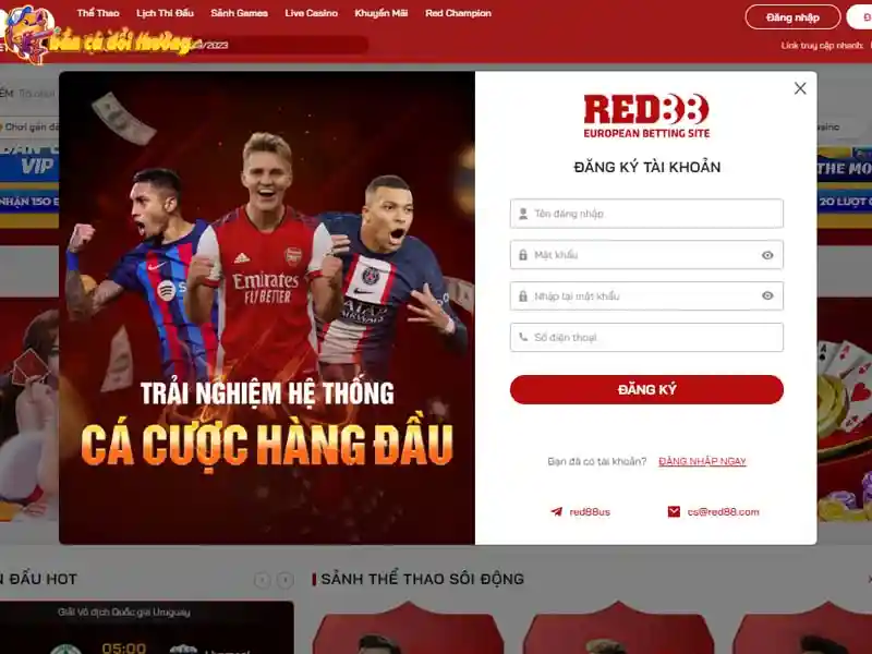 Đăng ký tài khoản Red88 Đăng ký tài khoản Red88