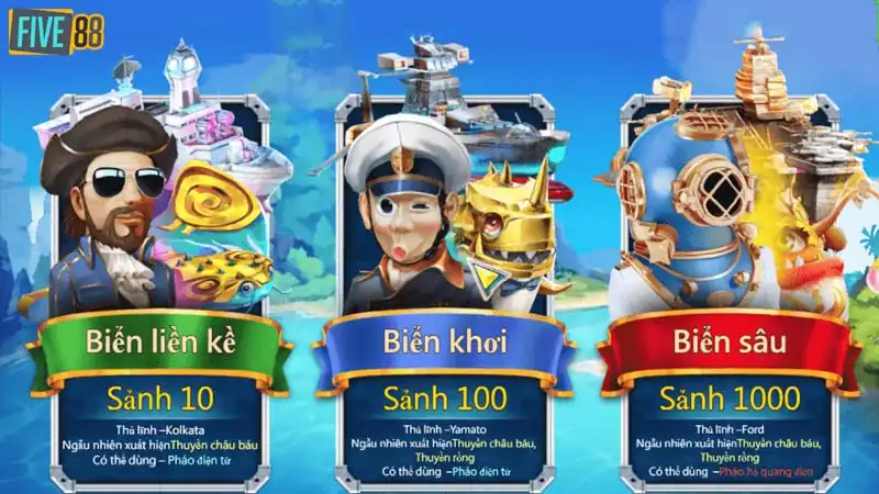 Trò chơi bắn cá đổi thưởng này có nhiều loại sinh vật Trò chơi bắn cá đổi thưởng này có nhiều loại sinh vật