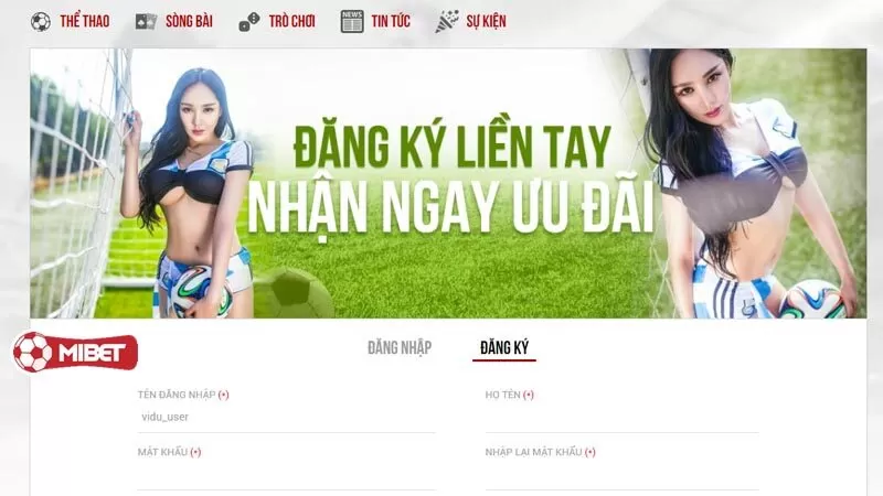 Đăng ký tài khoản Mibet nhanh chóng chưa mất đến 2 phút Đăng ký tài khoản Mibet nhanh chóng chưa mất đến 2 phút